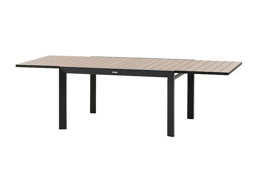 Table extensible 10 places Evasion effet bois honey/graphite Hespéride