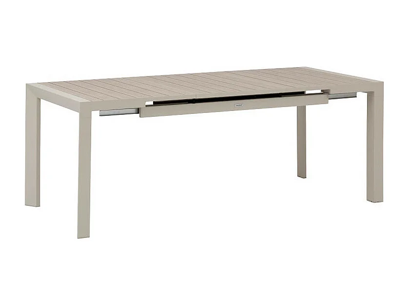 Table de jardin extensible 8p. Evasion lin et argile Hespéride