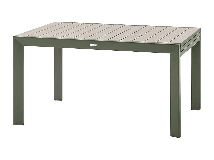 Table extensible 10 places Evasion effet bois lin/laurier Hespéride