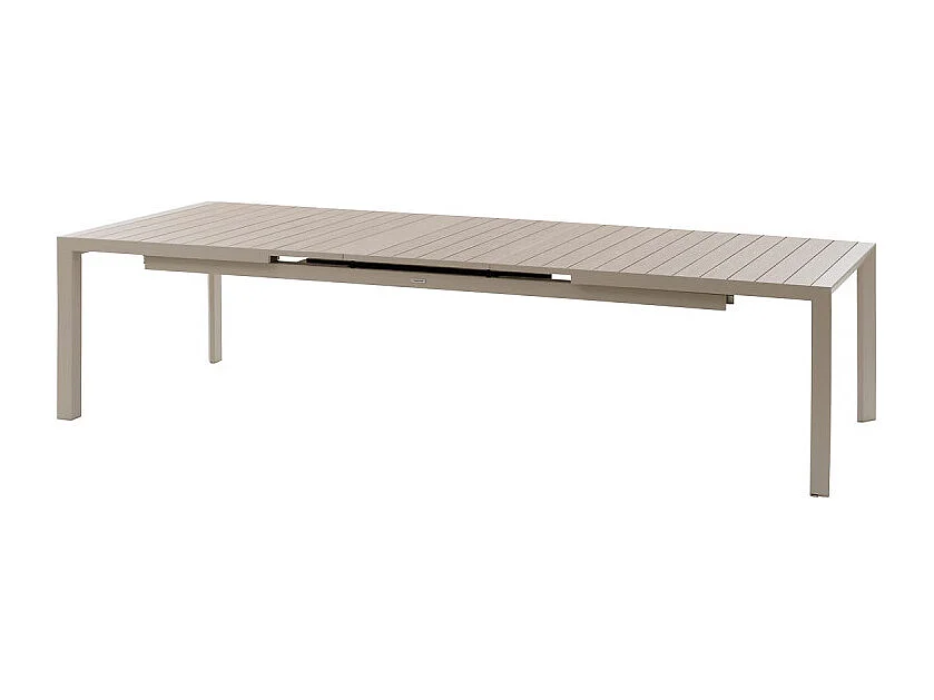 Table de jardin extensible 14p. Evasion lin et argile Hespéride