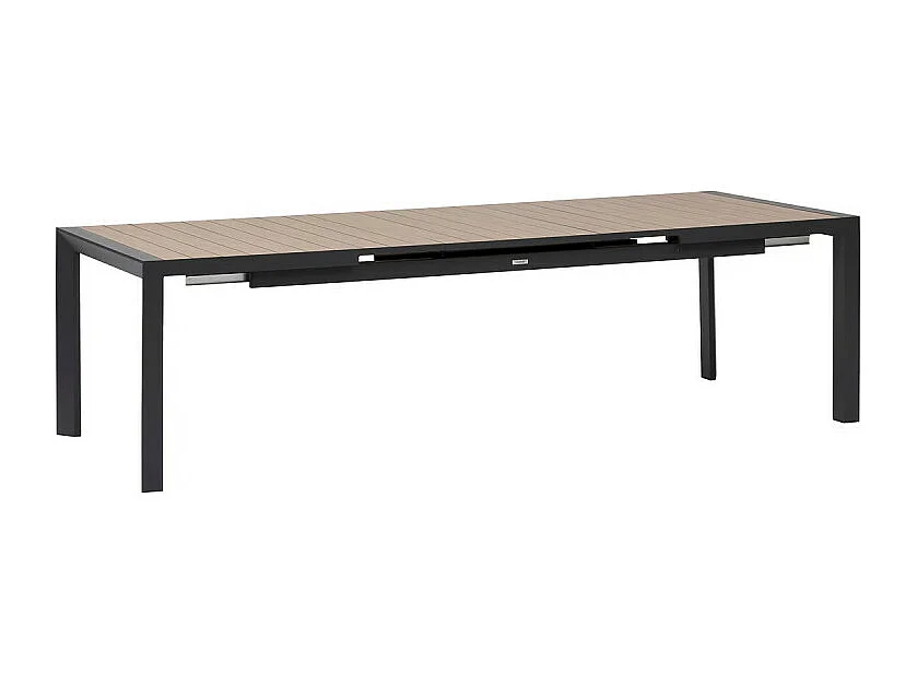 Table extensible 10p Evasion effet bois honney / graphite Hespéride