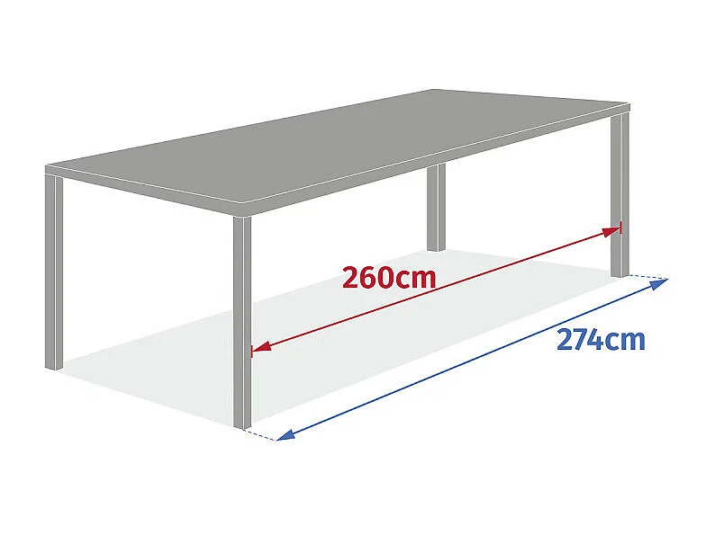 Table extensible 10p Evasion effet bois honney / graphite Hespéride