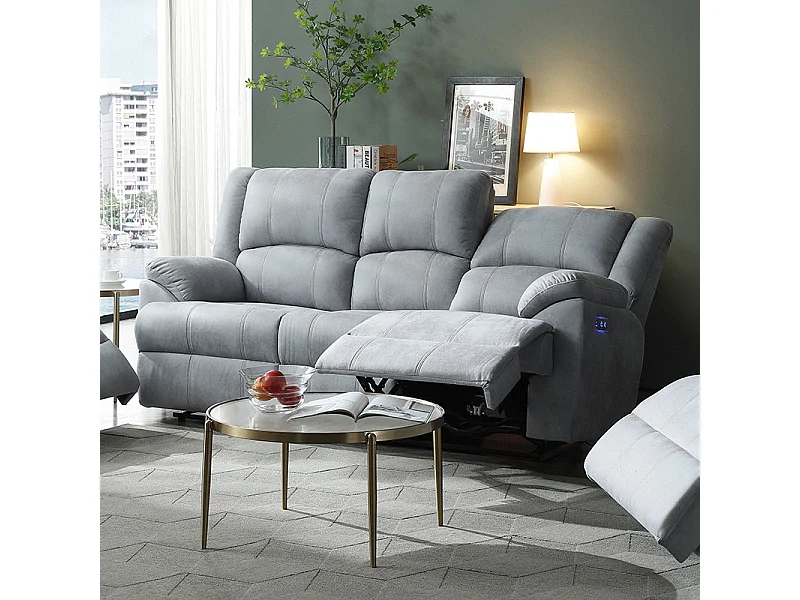 Canapé 3 places relax électrique M1806