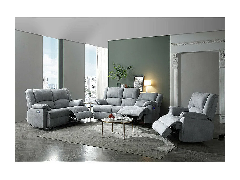 Canapé 3 places relax électrique M1806