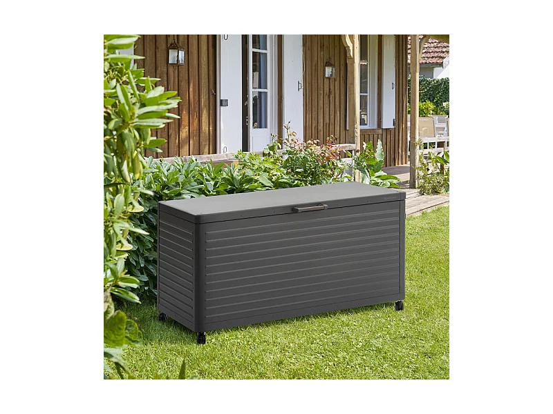 Coffre de rangement extérieur 670L Edenio graphite Hespéride