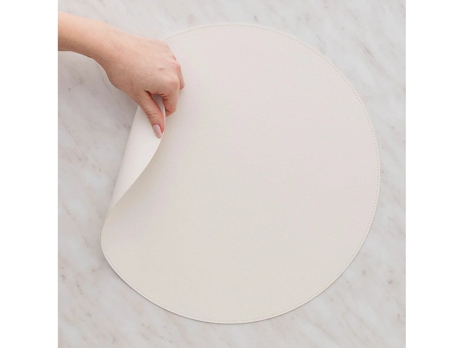 Set de Table Décoratif Mogen Écru 38 cm