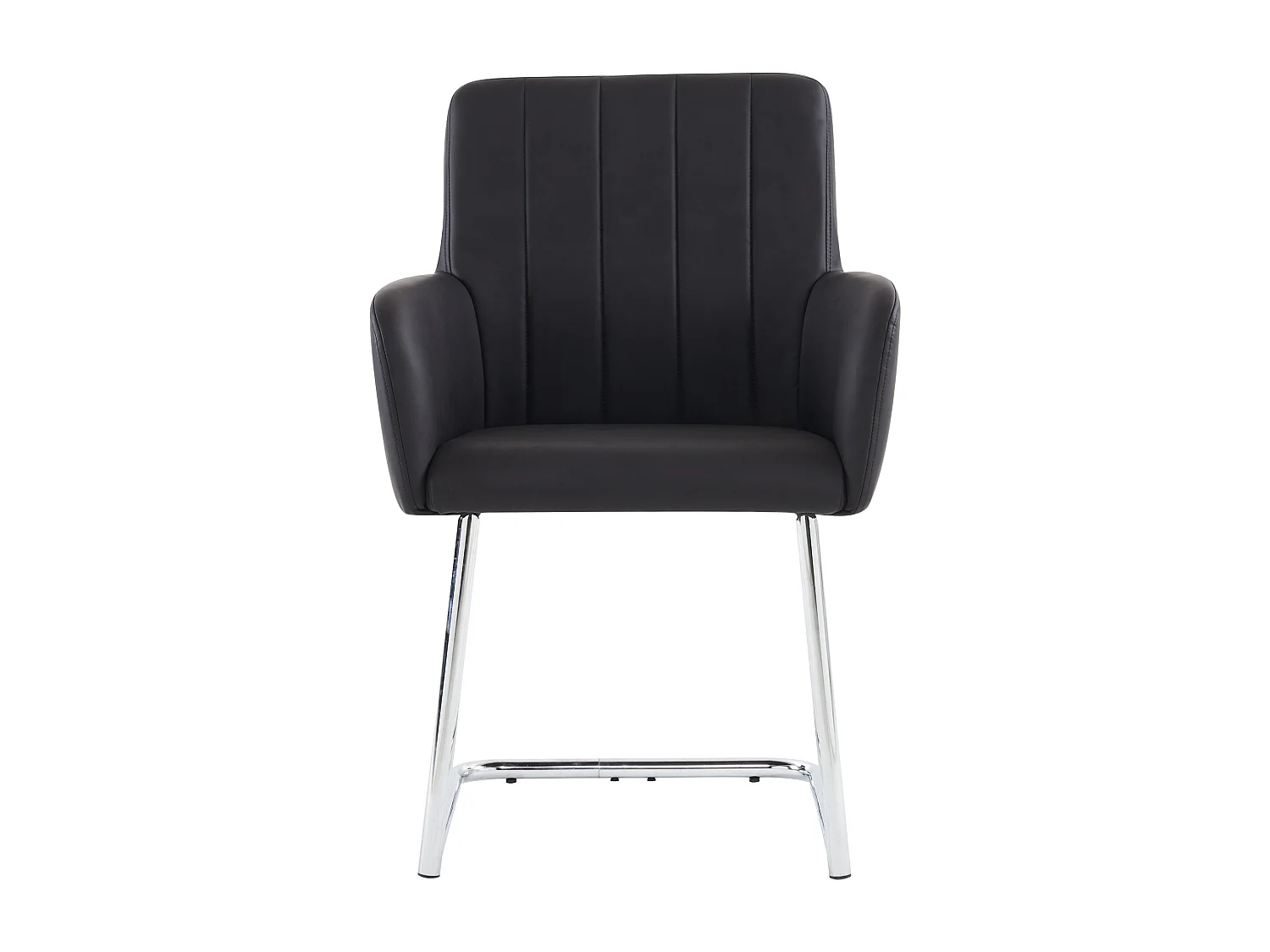 Haobosic - Lot de 2 Chaises de Salle à Manger avec Rayures Verticales, Chaise Rembourrée en Similicuir avec Pieds Métalliques Z, Chaise de Salon