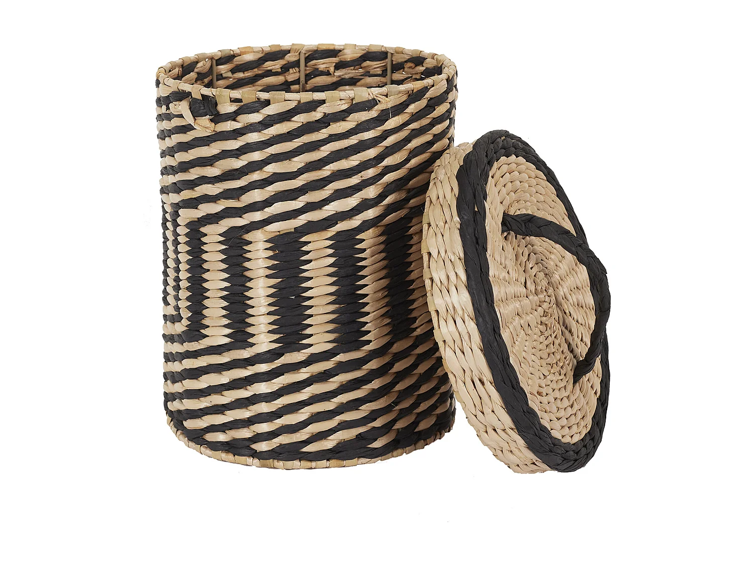 Lot de 2 Paniers de Rangement "Mirage" 27cm Noir