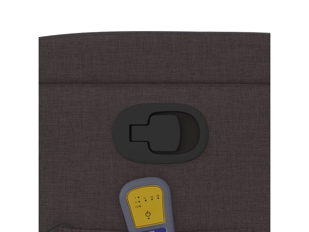 Fauteuil de massage inclinable Marron foncé Tissu