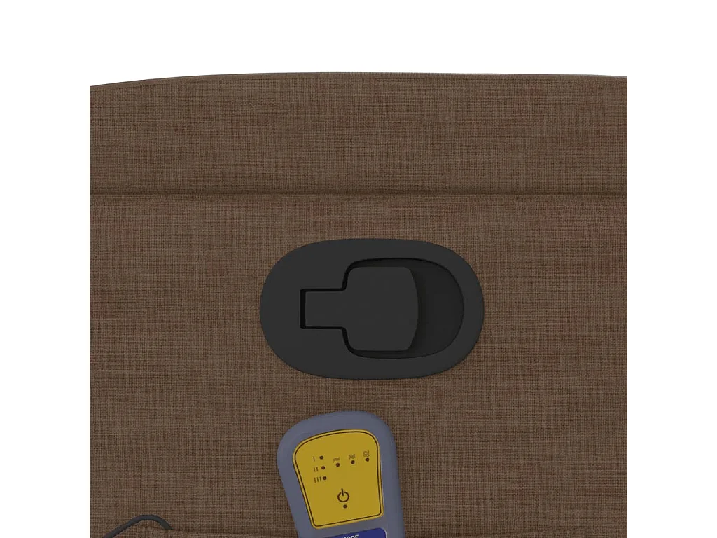 Massagesessel Braun Stoff