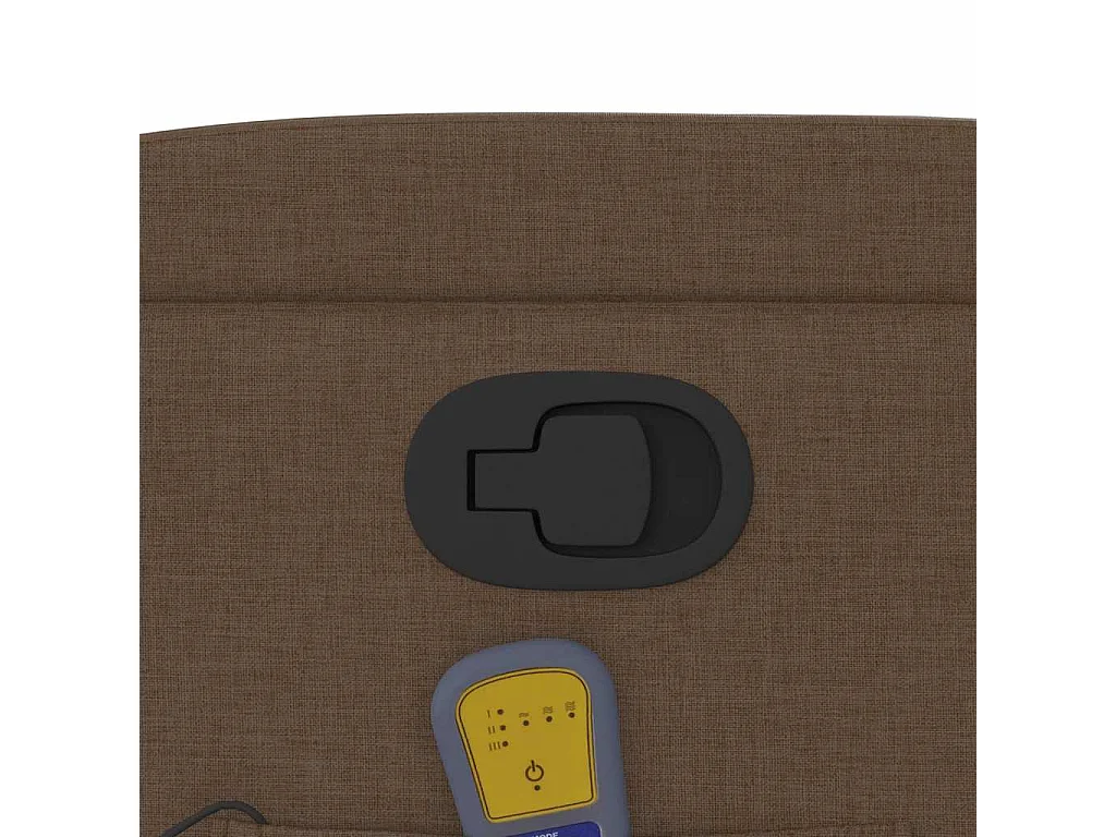 Fauteuil de massage inclinable Marron Tissu