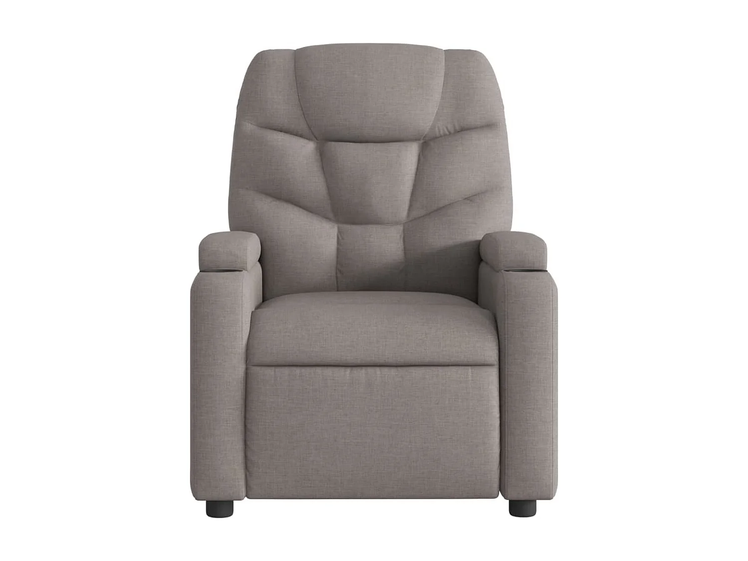 Fauteuil de massage inclinable Taupe Tissu