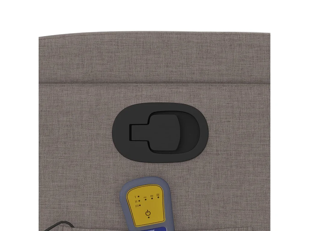 Fauteuil de massage inclinable Taupe Tissu