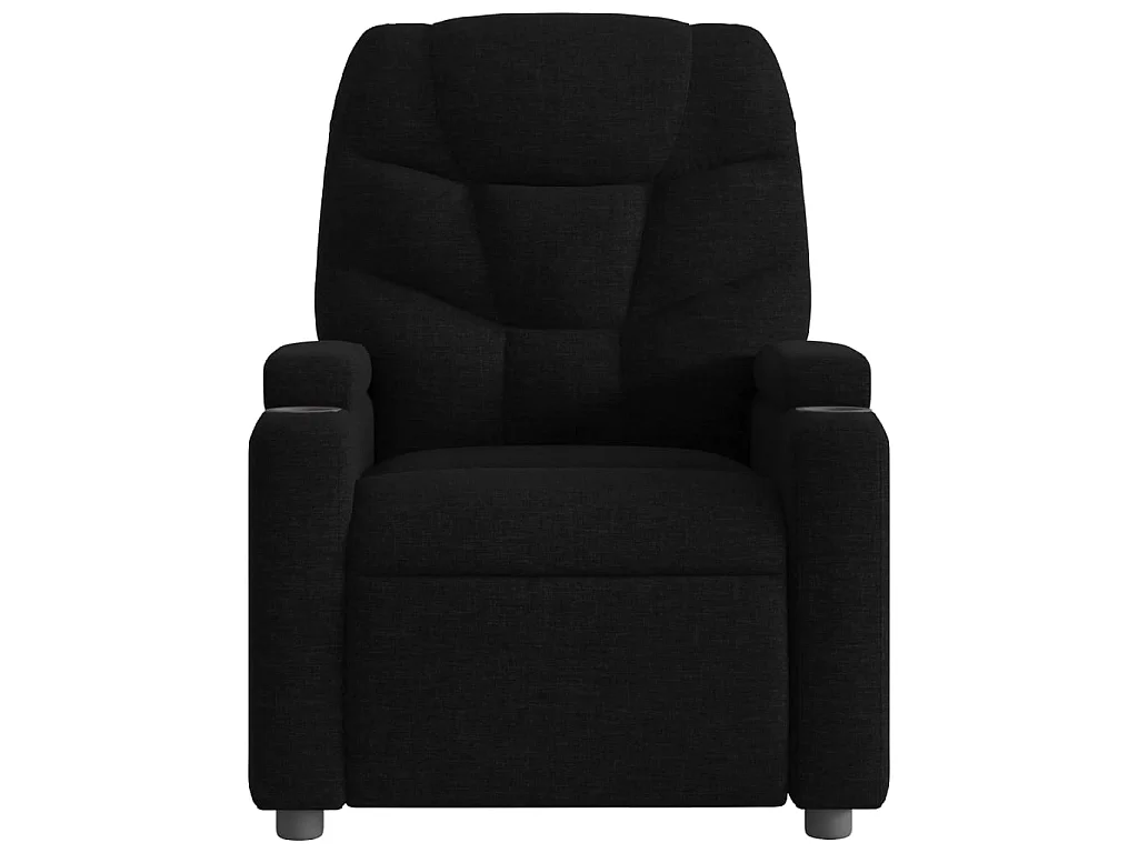 Fauteuil de massage inclinable Noir Tissu