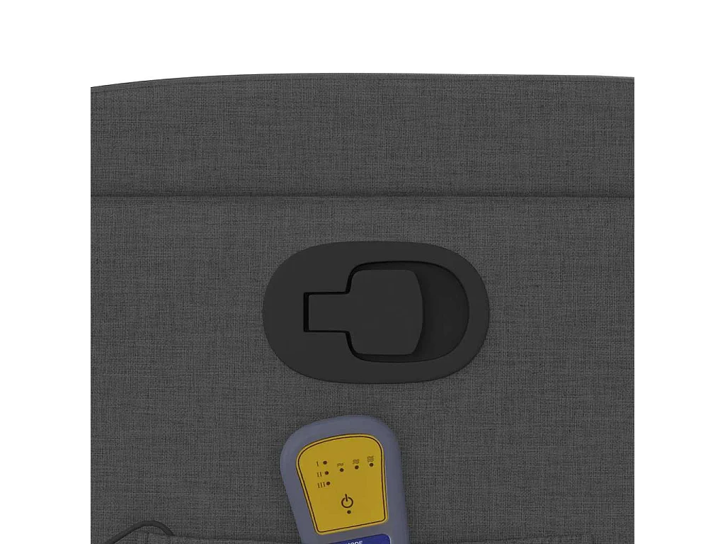 Fauteuil de massage inclinable Gris foncé Tissu