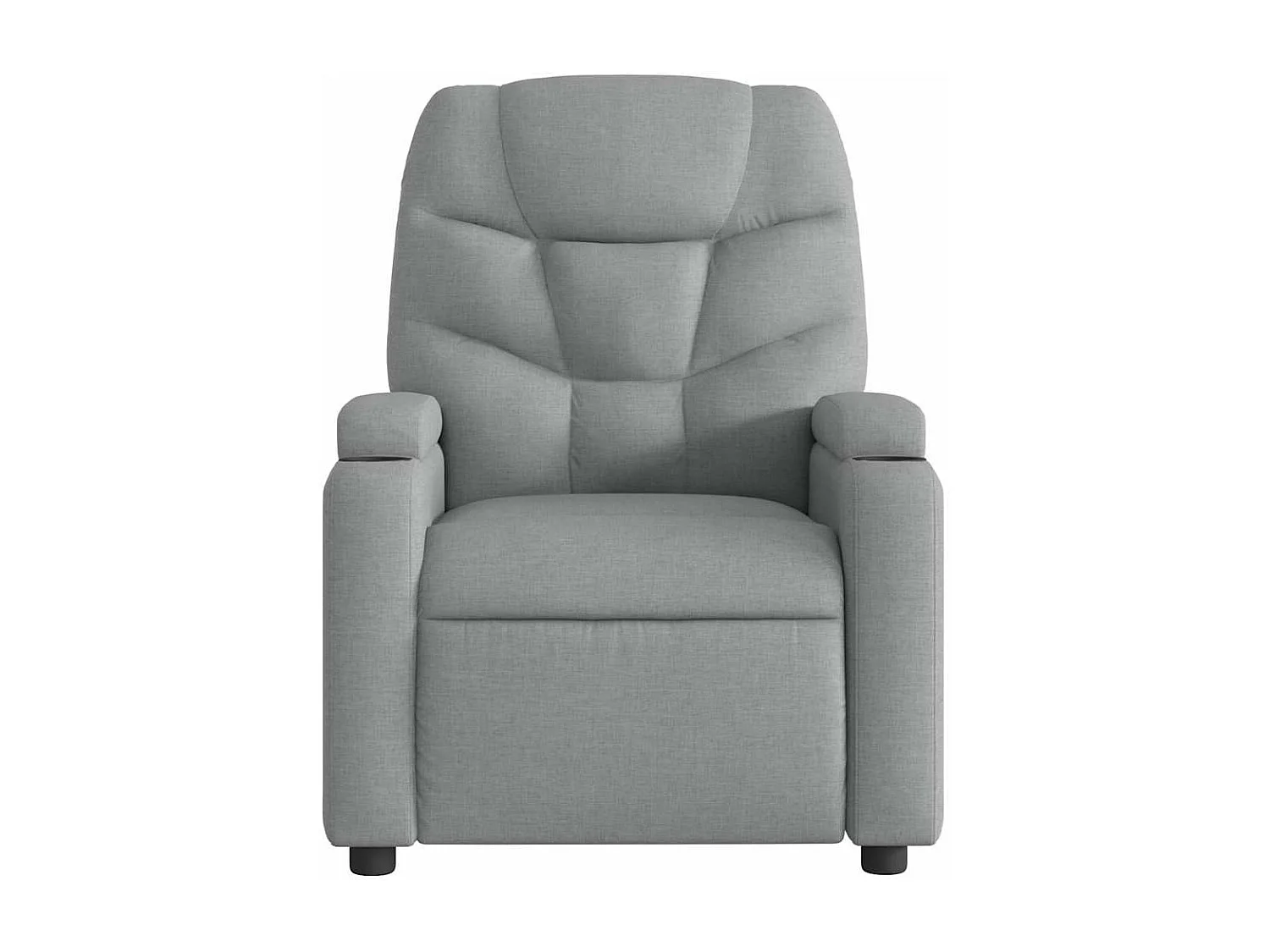 Fauteuil de massage inclinable Gris clair Tissu