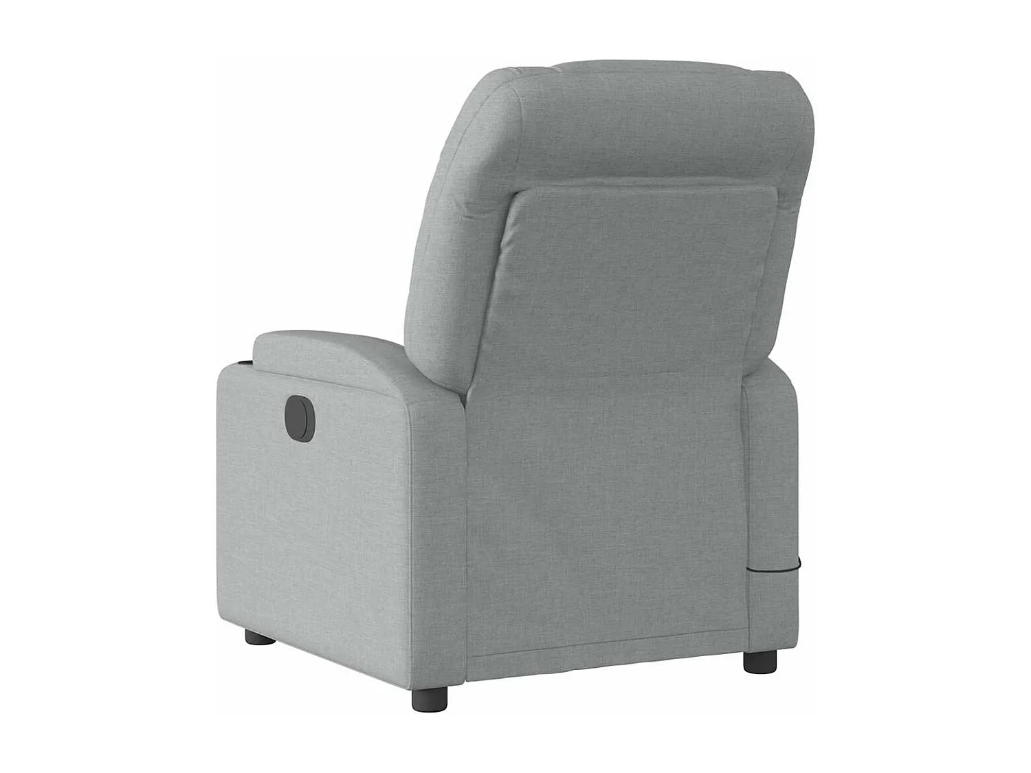 Fauteuil de massage inclinable Gris clair Tissu