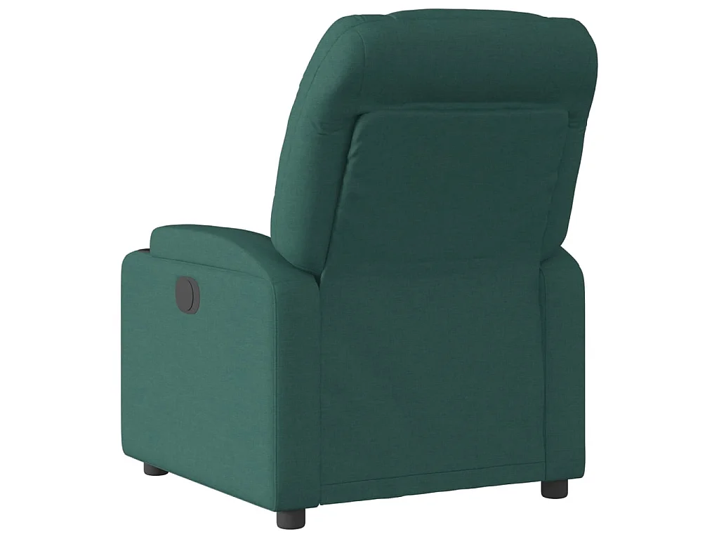 Fauteuil inclinable Vert foncé Tissu