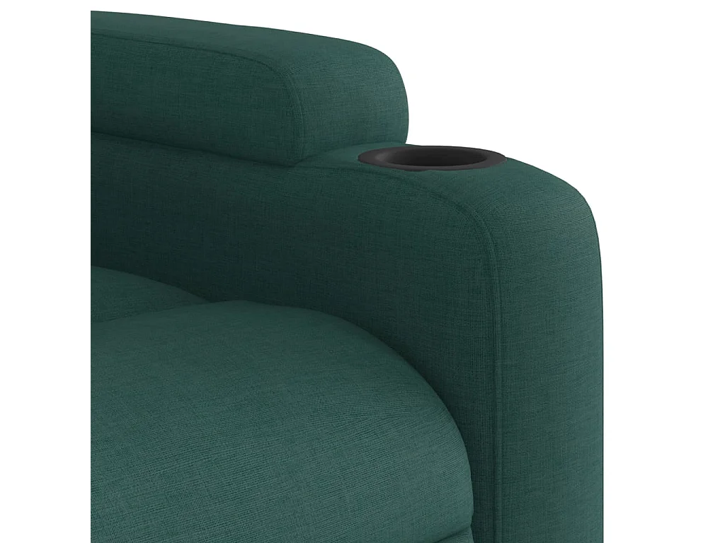 Fauteuil inclinable Vert foncé Tissu