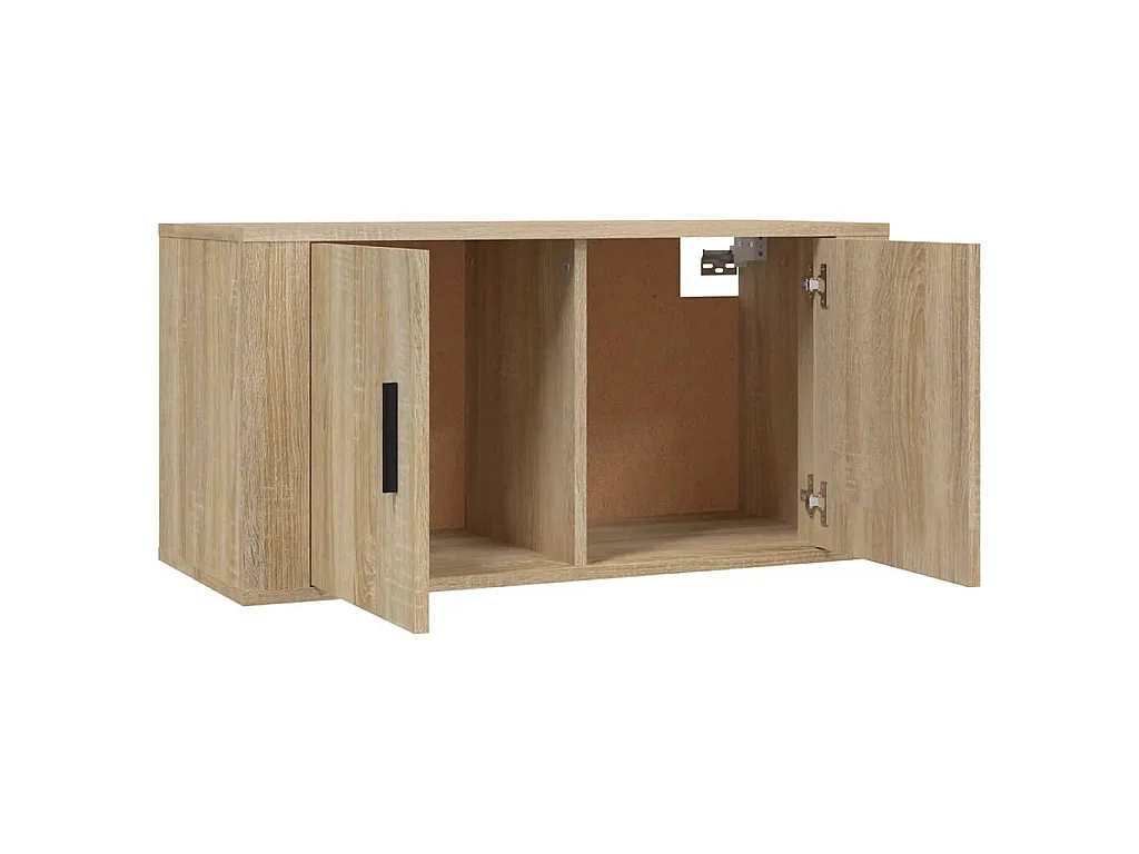 Meubles TV muraux 2 pcs chêne sonoma 80x34,5x40 cm