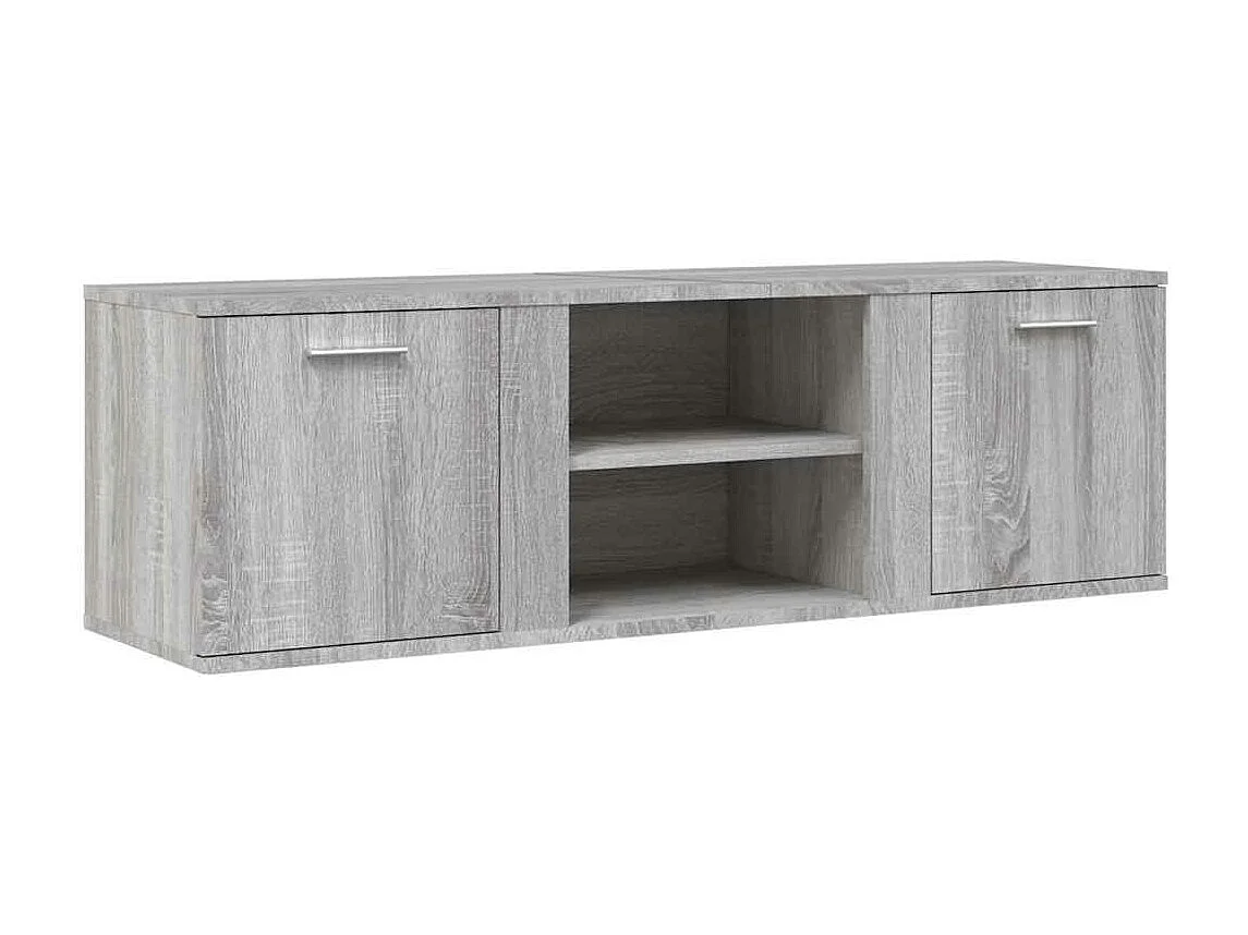 Meuble TV sonoma gris 120x34x37 cm bois d'ingénierie