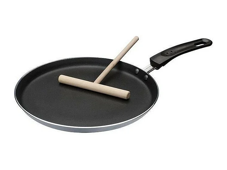 Padella per crepes a induzione da 26 cm con distributore - Rivestimento antiaderente ultrarresistente