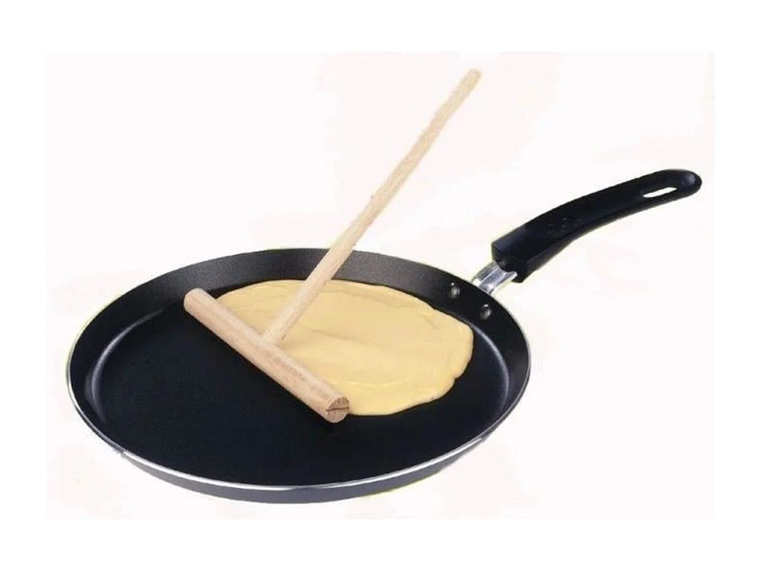 Padella per crepes a induzione da 26 cm con distributore - Rivestimento antiaderente ultrarresistente