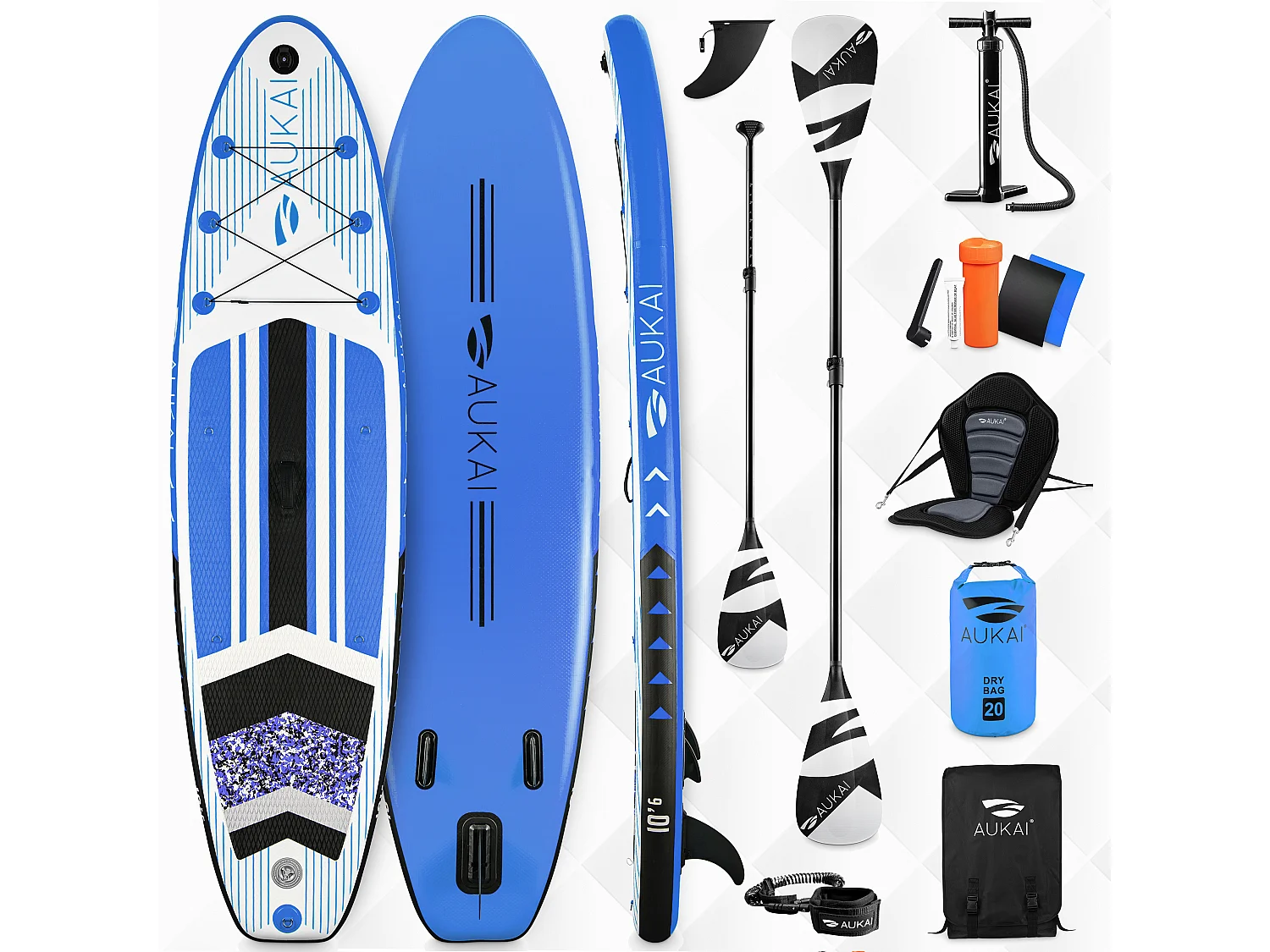 Floraya - Supboard Pro - 320 cm - Div. colori - Inclusa pagaia per kayak + sedile