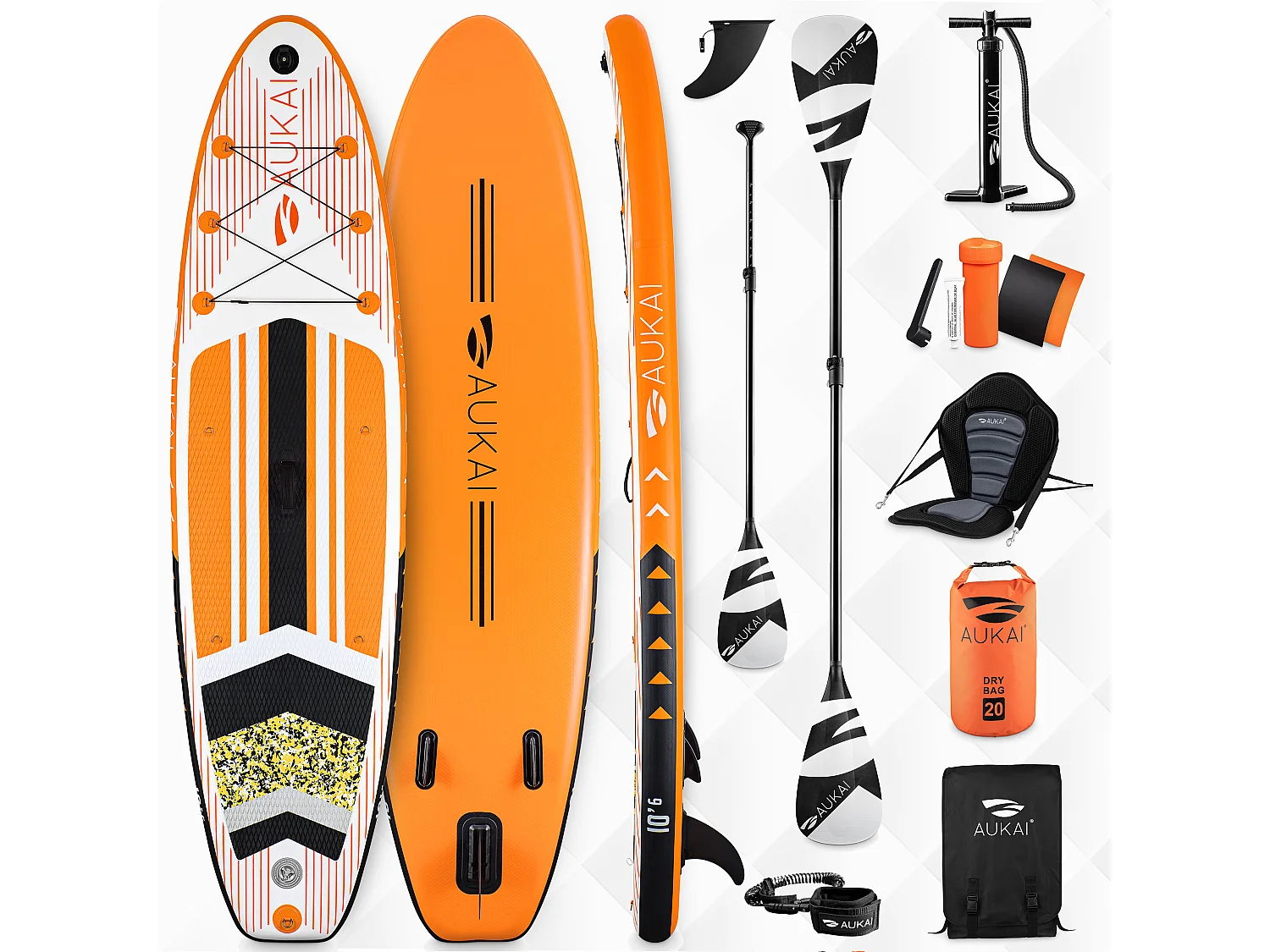 Floraya - Supboard Pro - 320 cm - Div. colori - Inclusa pagaia per kayak + sedile