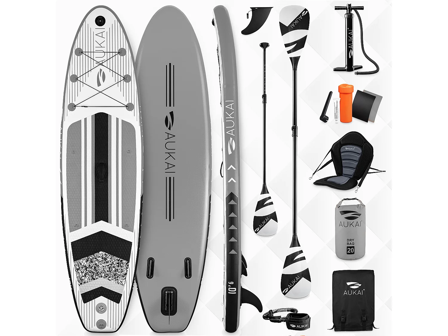 Floraya - Supboard Pro - 320 cm - Div. colori - Inclusa pagaia per kayak + sedile