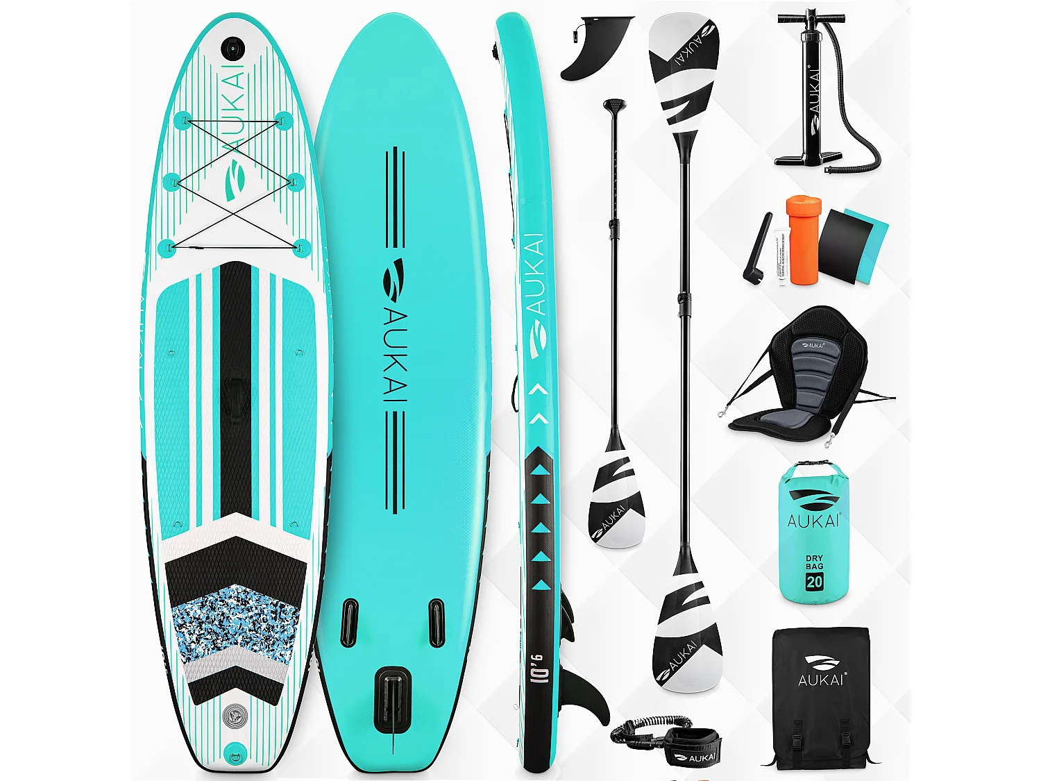 Floraya - Supboard Pro - 320 cm - Div. colori - Inclusa pagaia per kayak + sedile