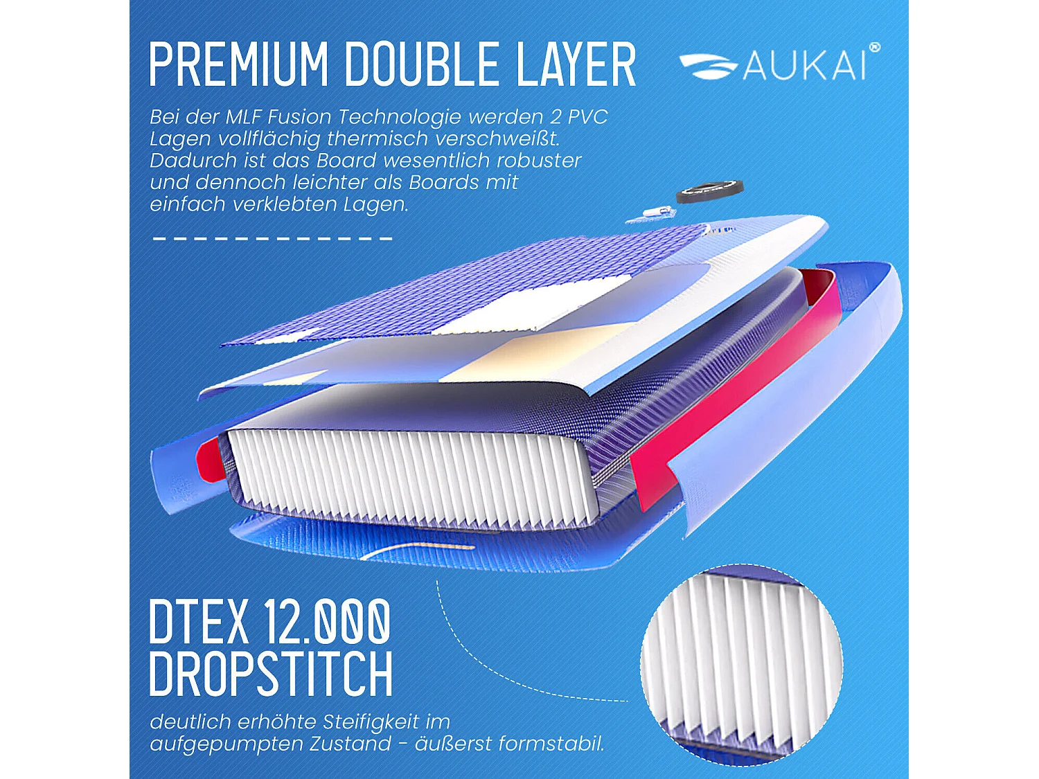 Floraya - Supboard Pro - 320 cm - Div. colori - Inclusa pagaia per kayak + sedile