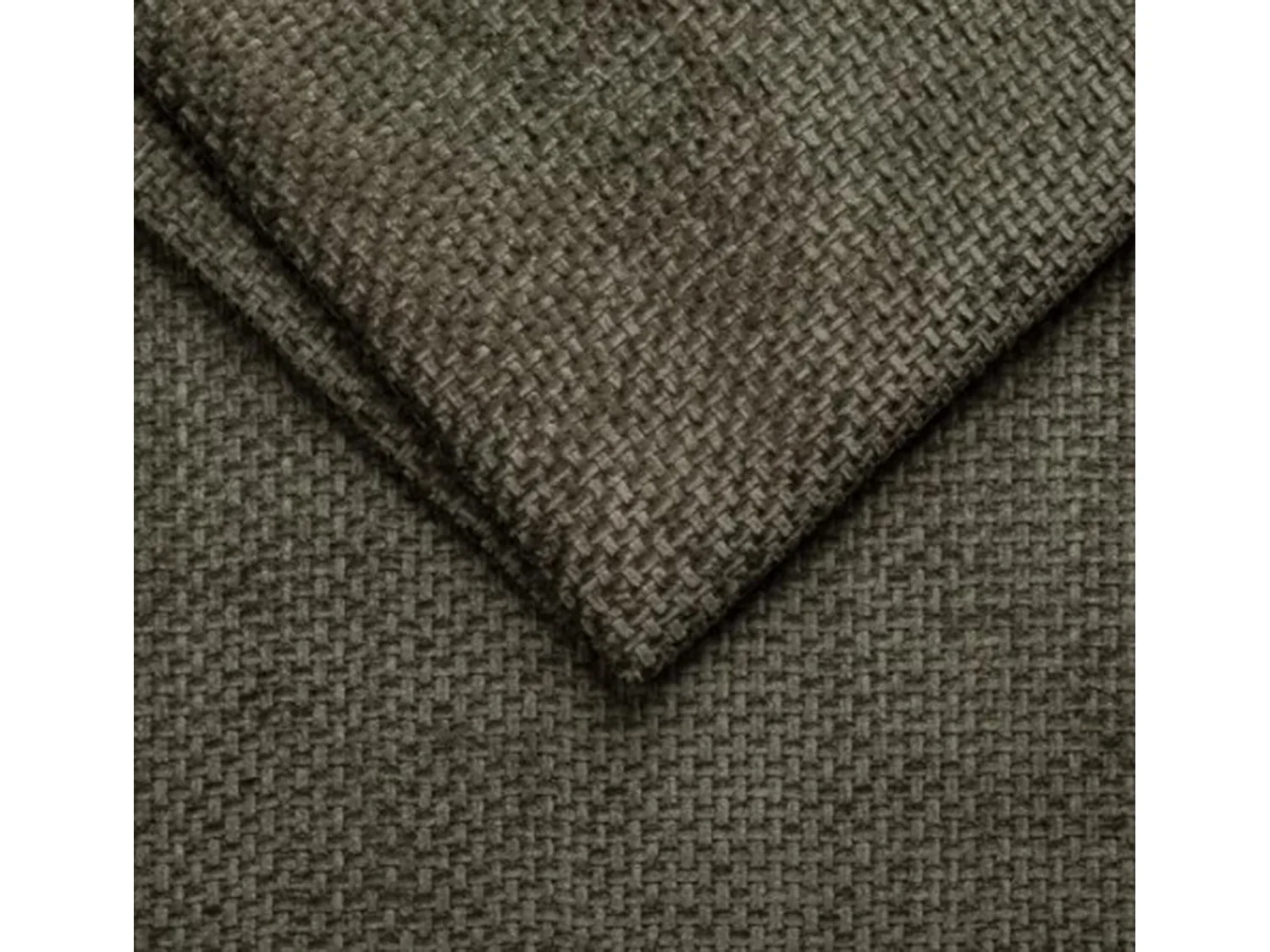 Hoekbank OMBO 285x168x77/97 cm, Linkerkant, Slaapfunctie, Elektrisch Uitschuifbaar Zitvlak, Verstelbare Hoofdsteunen, Olijfgroene EDEN-stof