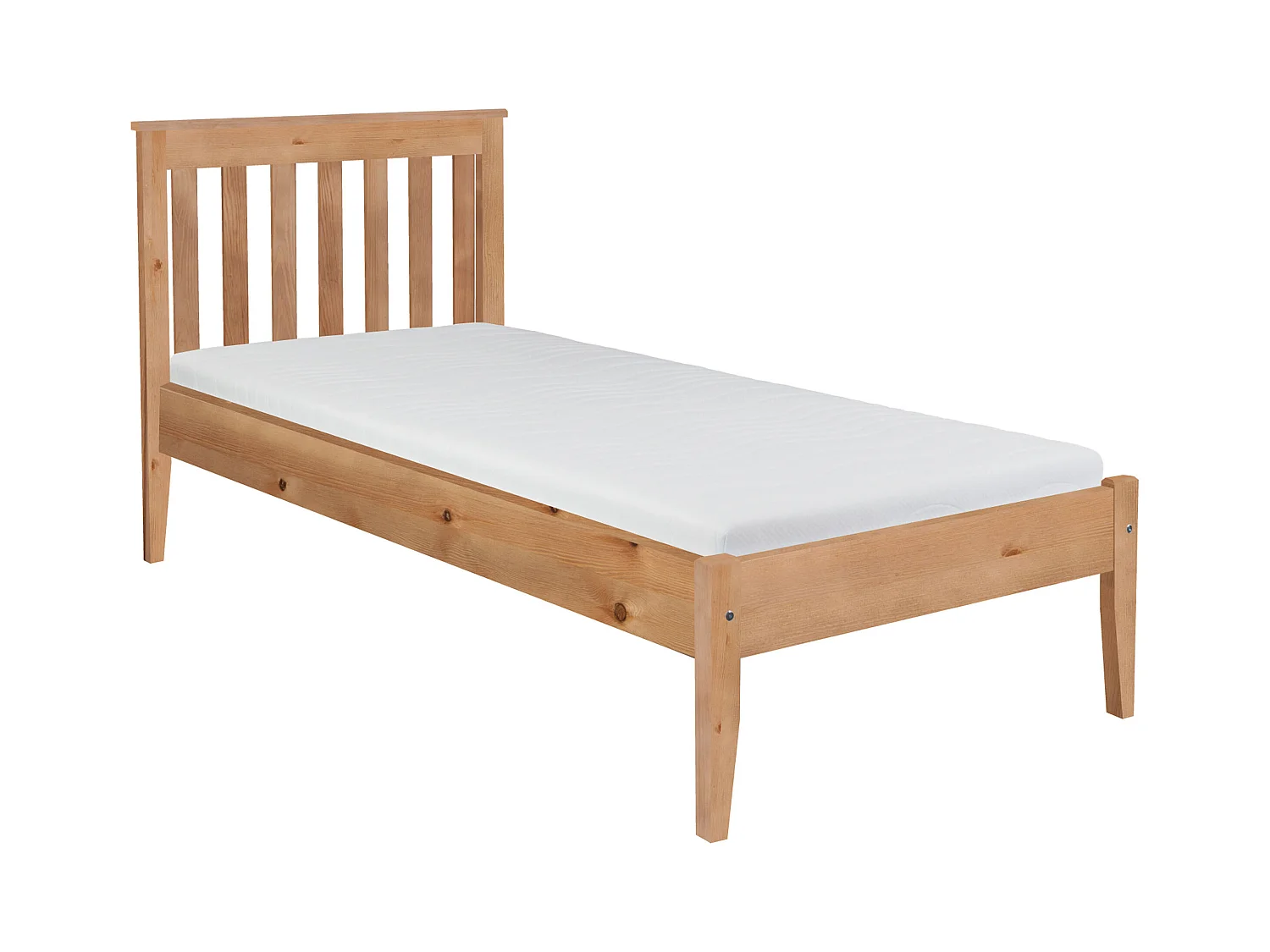 Bett 90x200 Holz Gres, Farbe Eiche