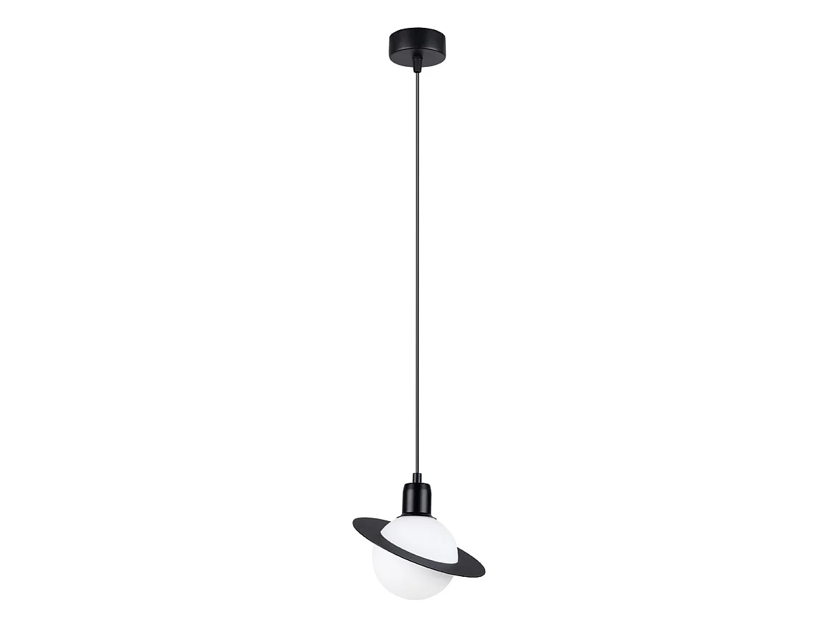 Lámpara colgantes HYPERION moderno de acero - 1 fuentes luminosas - L.20 x A.125 cm - negro