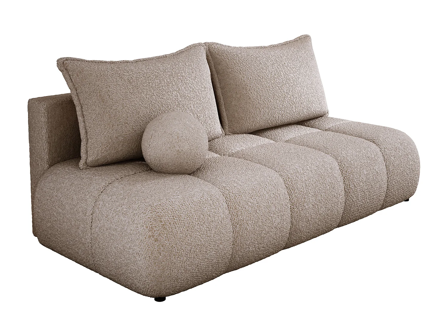 Canapé COCO MINI Canapé-lit Avec Fonction Lit, Tissu Anthology, 2 places, Autonome, Dimension: 205x105x97cm Couleur: Beige