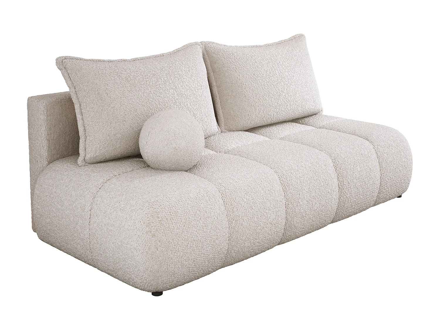 Canapé COCO MINI Canapé-lit Avec Fonction Lit, Tissu Anthology, 2 places, Autonome, Dimension: 205x105x97cm Couleur: Creme