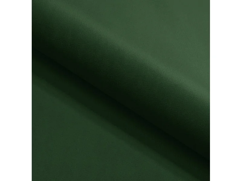 Canapé d'angle GLAM convertible, ottomane & pieds dorés – canapé en velours style glamour avec coussins déco, 258x167x91 cm, côté droit VERT