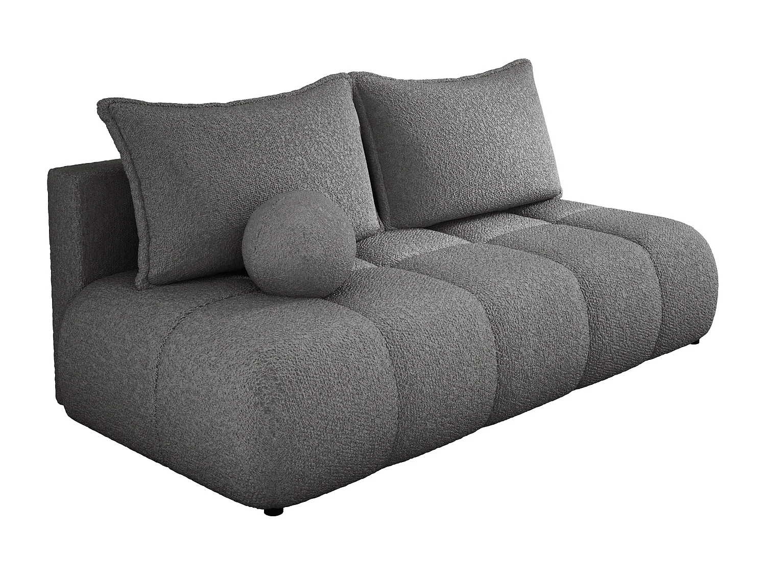 Canapé COCO MINI Canapé-lit Avec Fonction Lit, Tissu Anthology, 2 places, Autonome, Dimension: 205x105x97cm Couleur: Grau