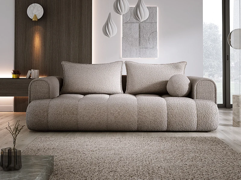 Canapé COCO Canapé-lit Avec Fonction Lit, Tissu Anthology, 2 places, Autonome, Dimension: 250x105x90cm Couleur: Sand