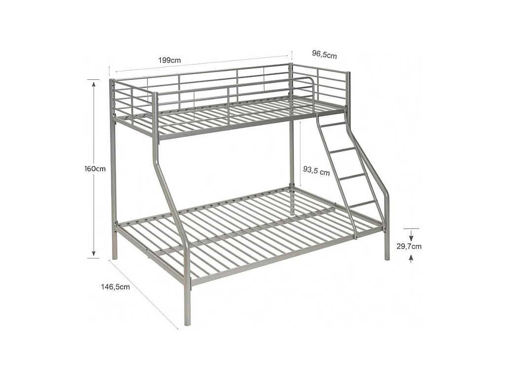 Litera Matrimonial Palace - Plata