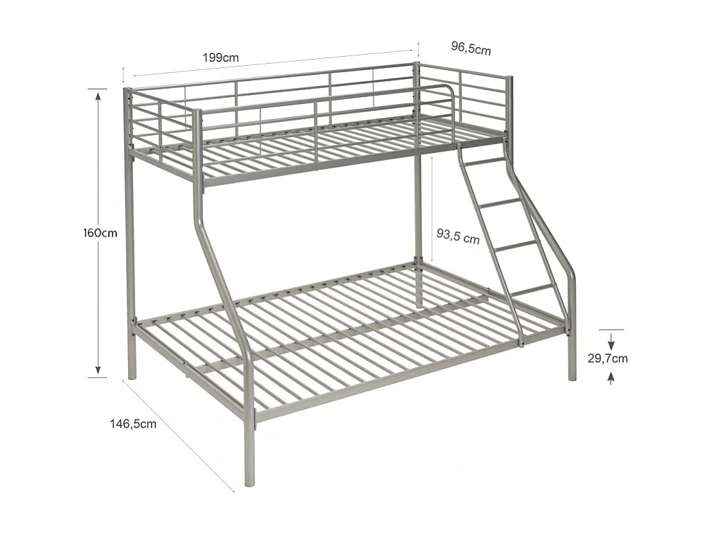 Litera Matrimonial Palace - Plata