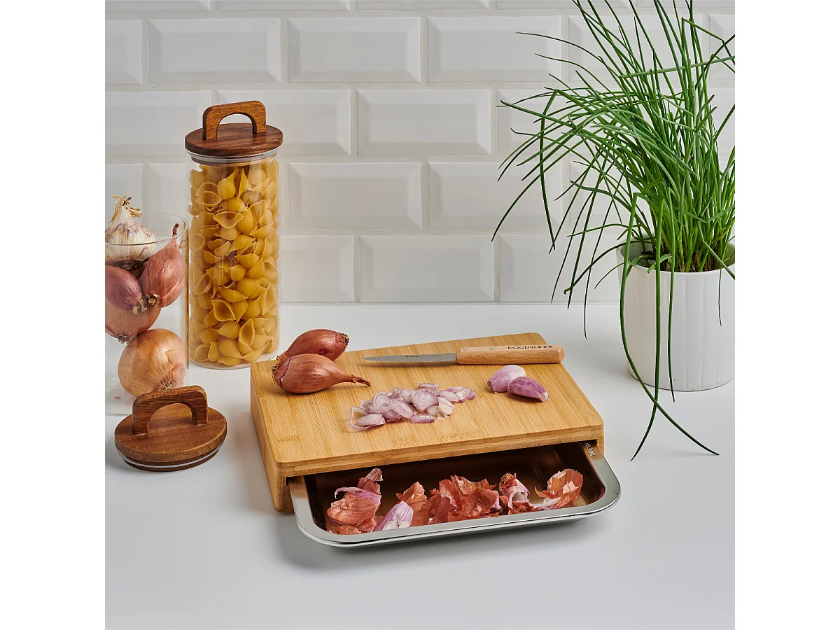 Planche à Découper Bambou 1 tiroir