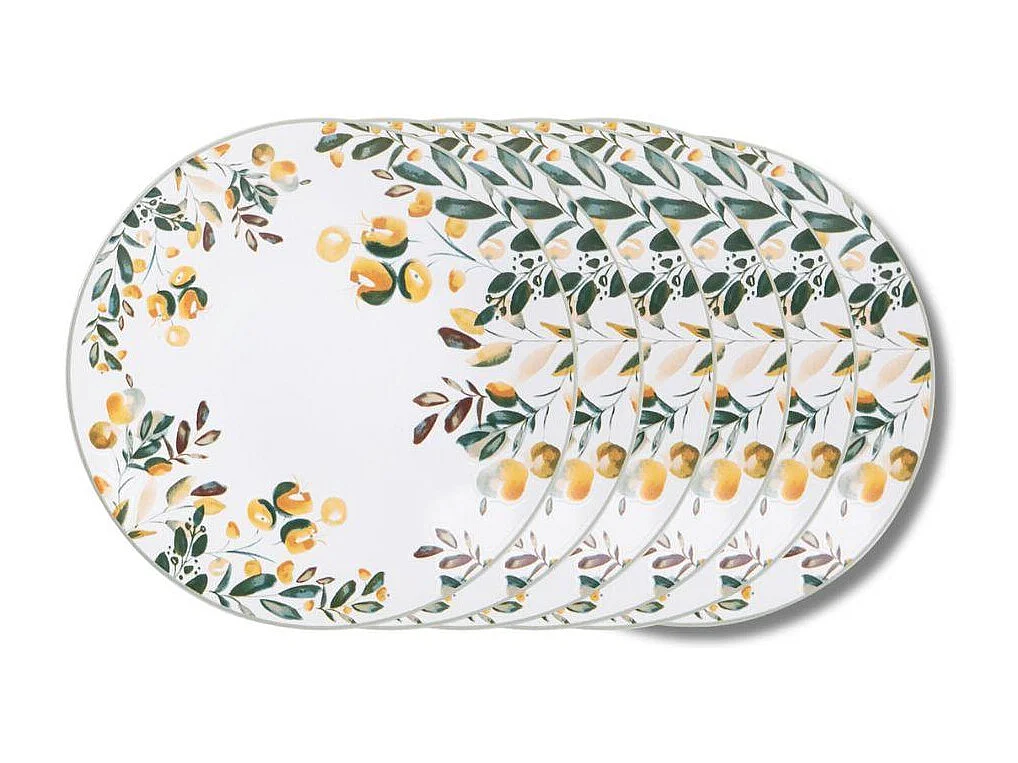 Assiette à dessert Summer 21 cm (lot de 6)