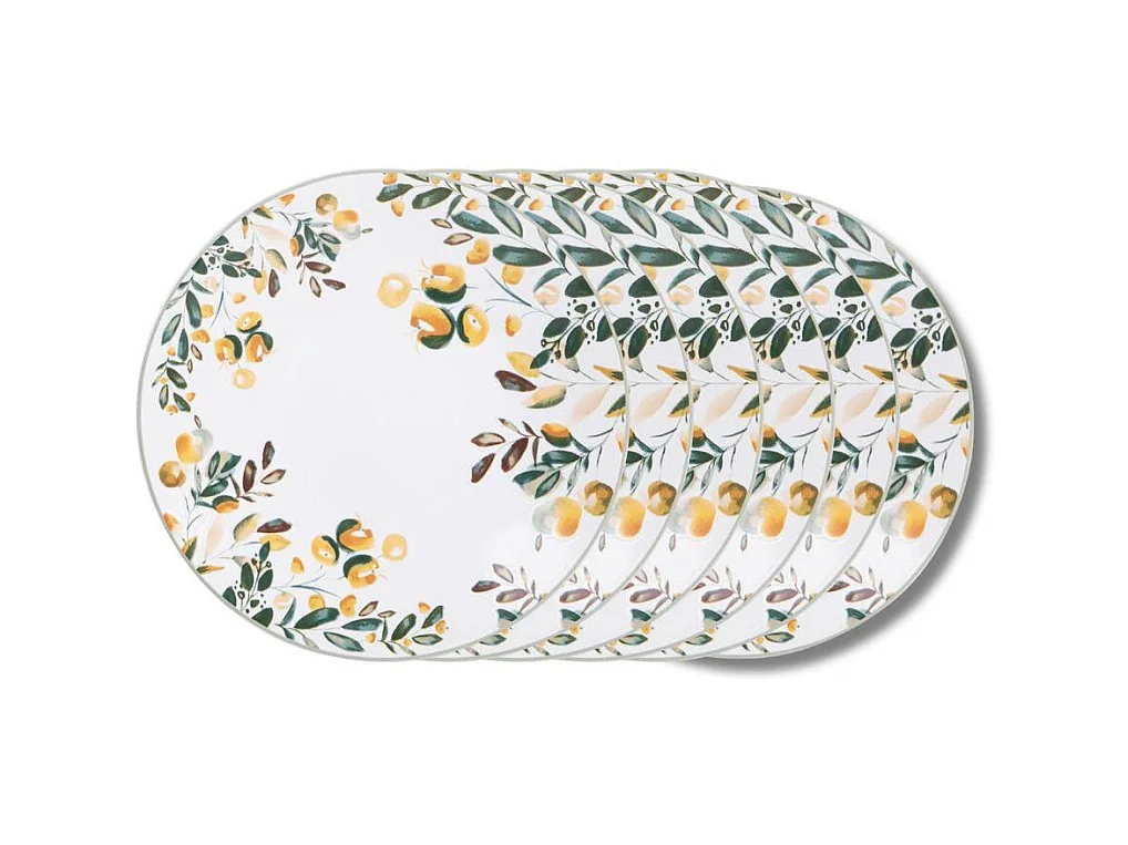 Assiette à dessert Summer 21 cm (lot de 6)