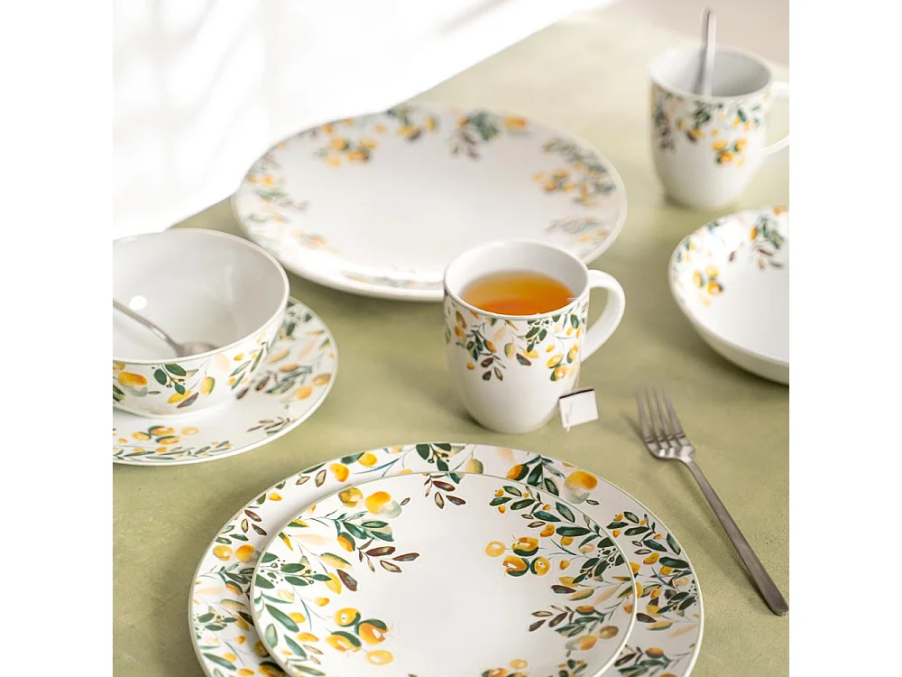 Assiette creuse Summer 19 cm (lot de 6)