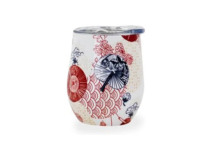 Mug isotherme Yoko Design Japan 250 ml Rouge et Blanc