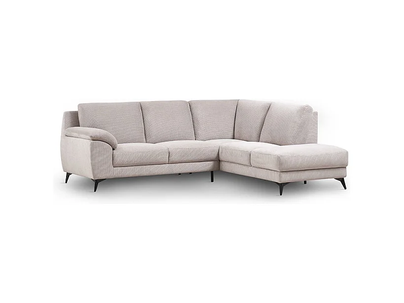 Canapé d'angle droit Alba beige
