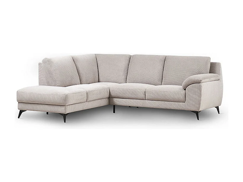 Canapé d'angle gauche Alba beige