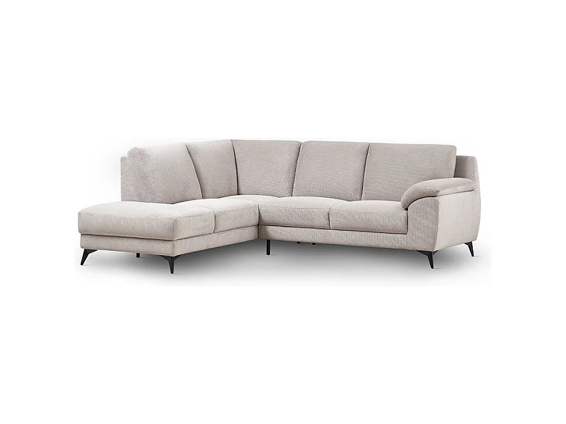 Canapé d'angle gauche Alba beige